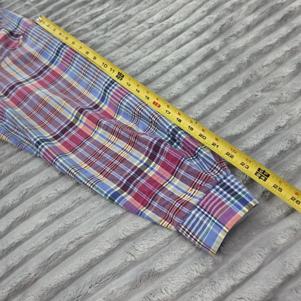 Ralph Lauren Mens Multicolor Plaid Classic Fit Button Down 2XB Colored Pony